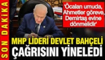 MHP lideri Devlet Bahçeli 'Öcalan umuda, Demirtaş evine' çağrısını yineledi
