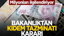 Milyonları ilgilendiriyor! Flaş kıdem tazminatı kararı