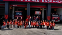 Minikler itfaiyeyi yakından tanıdı