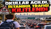 Okullar açıldı, İstanbul trafiği kilitlendi