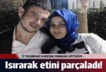 Ormana götürdüğü karısının parmaklarını ısırarak parçaladı!