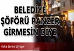 Osmanbey'de belediye şöförü panzer girmesin diye..