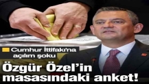 Özgür Özel’in masasındaki anket! Bahçeli'nin açılımı yaramadı