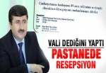 Pastanede resepsiyon!