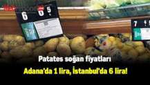 Patates soğan fiyatları Adana'da 1 lira, İstanbul'da 6 lira!