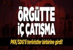 PKK/SDG’li teröristler birbirine girdi.