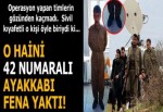 PKK'lı teröristi, yağmaladığı 42 numara ayakkabı yakalatmış