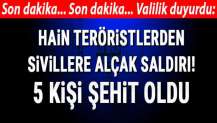 PKK'lı teröristler köylülere saldırdı!