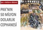 PKK'nın 50 milyon dolarlık cephanesi