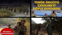 PKK'nın 'çekilme' açıklamasını Reuters görüntüledi