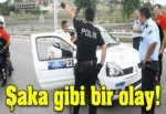 Ralli yarışı polis engeline takıldı