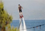 Reza Zarrab'ın flyboard şovu