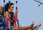 Rihanna yüksekten uçtu