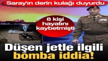 Saray'ın derin kulağı duyurdu! Düşen jetle ilgili bomba iddia