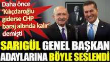 Sarıgül CHP'nin genel başkan adaylarına seslendi