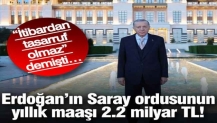 Sayıştay raporuna göre Saray'ın harcamaları yüzde 31 arttı!