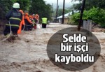 Selde bir işçi kayboldu