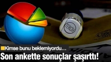 Son ankette çıkan sonuçlar şaşırttı! Kimse bunu beklemiyordu…