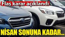 Subaru'dan flaş karar! Durdurdu