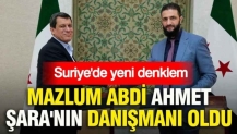 Suriye'de yeni denklem: Mazlum Abdi, Ahmet Şara'nın danışmanı oldu