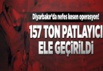 Tam 157 ton amonyum nitrat ele geçirildi.