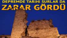 Tarihi İstanbul surları da depremden zarar gördü