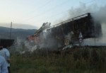 TIR yangını Nurdağı Karayolunu trafiğe kapattı