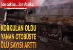 TIR'a çarpan yolcu otobüsü yandı... Çok sayıda ölü ve yaralı var