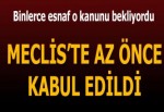 'Torba kanun' teklifi kabul edildi