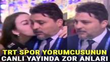 TRT Spor yorumcusunun zor anları