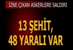 TSK’dan Kayseri açıklaması: 13 asker şehit