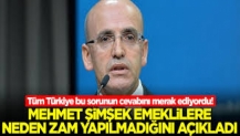 Tüm Türkiye bu sorunun cevabını merak ediyordu! Mehmet Şimşek emeklilere neden zam yapılmadığını açıkladı