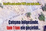 Tunceli’de PKK’nın 1 ton bombası ele geçirildi