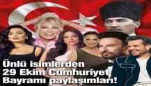 Ünlü isimlerden 29 Ekim Cumhuriyet Bayramı paylaşımları!
