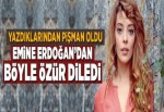 Ünlü oyuncu pişman oldu, Emine Erdoğan'dan özür diledi.