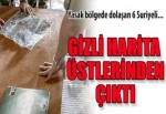 Üzerinden askeri harita çıktı!