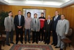 Vali Aksoy olimpiyatların yüz akı taekvandocuları kabul etti