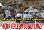 Valilikten Şemdinli açıklaması