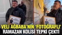 Veli Ağbaba'nın 'fotoğraflı' Ramazan kolisi tepki çekti