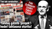 Yandaş gazete Şimşek'i hedef tahtasına oturttu!