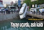 Yayayı uçurdu, asılı kaldı