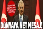 Yıldırım: Suriye'de yeni bir sayfa açılmalı..