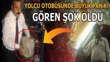 Yolcu otobüsünde korku dolu anlar! 20 saniye önce…