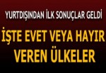 Yurt dışı oylarından sonuçlar geliyor
