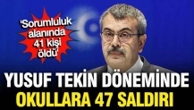 Yusuf Tekin'in sorumluluk alanında 41 kişi öldü, okullara 47 saldırı düzenlendi