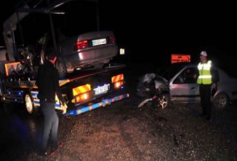 Tokat’ta feci kaza anne ile kızı öldü