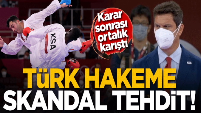 Tokyo2020de skandal! Suudi sporcunun diskalifiyesini açıklayan Türk hakem Uğur Kobaşa ölüm tehdidi