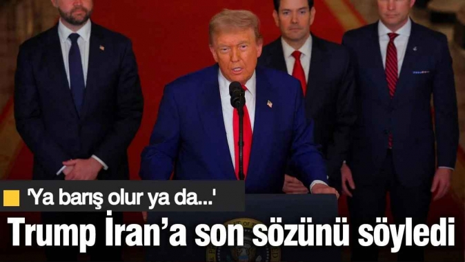 Trump, İran'a son sözünü söyledi! 'Ya barış olur ya da...'