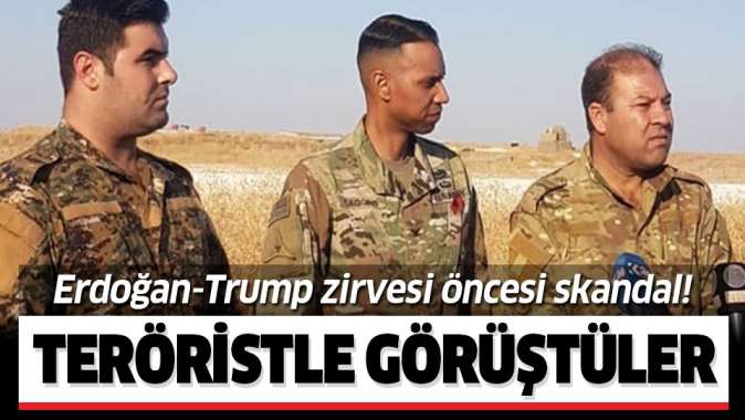 Trump zirvesi öncesi skandal! Teröristle görüştüler!.