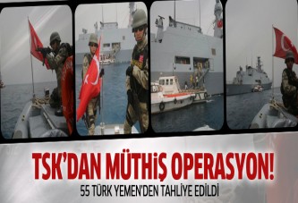 TSK 55 Türk'ü tahliye etti